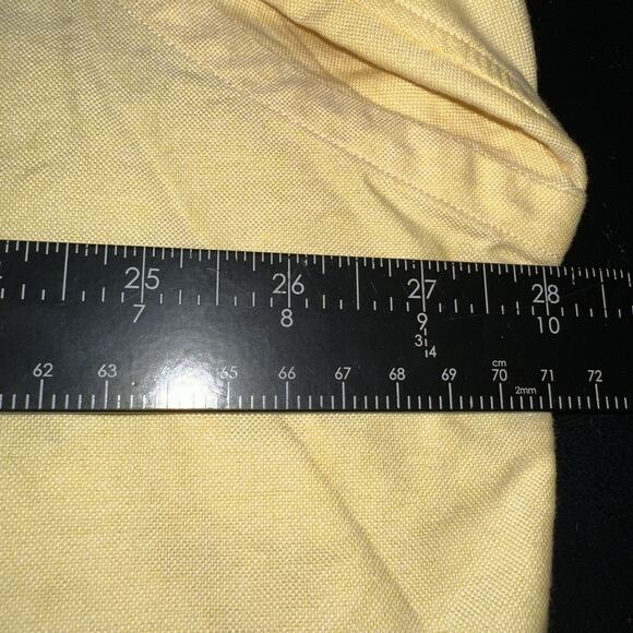 Polo Ralph Lauren Mens 17 1/2-33 Yellow Yarmouth Cotton Oxford Button Down Shirt - Picture 5 of 8